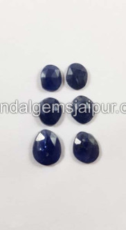 Blue Sapphire Rose Cut Slices